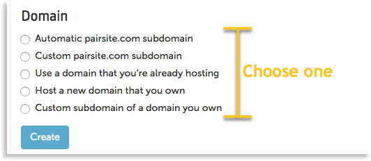 domain options image
