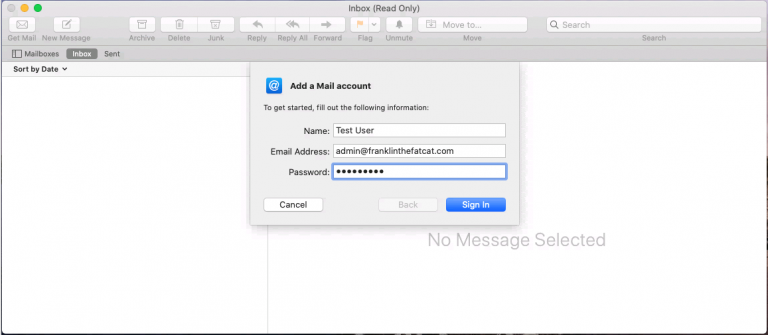 how to make a new email address on mac