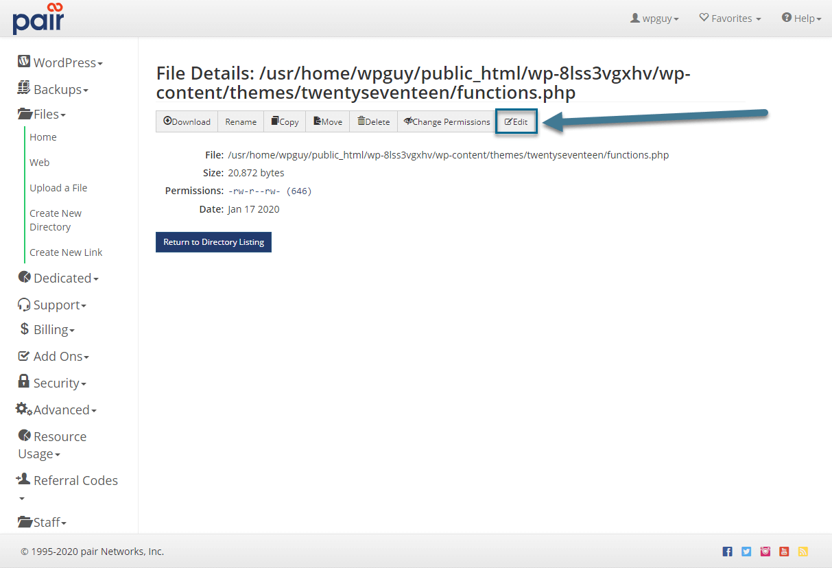 category php file in wordpress