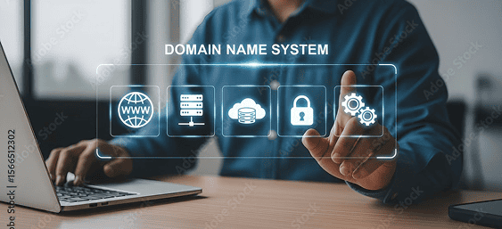 Illustration of tech workers in server room working on computers